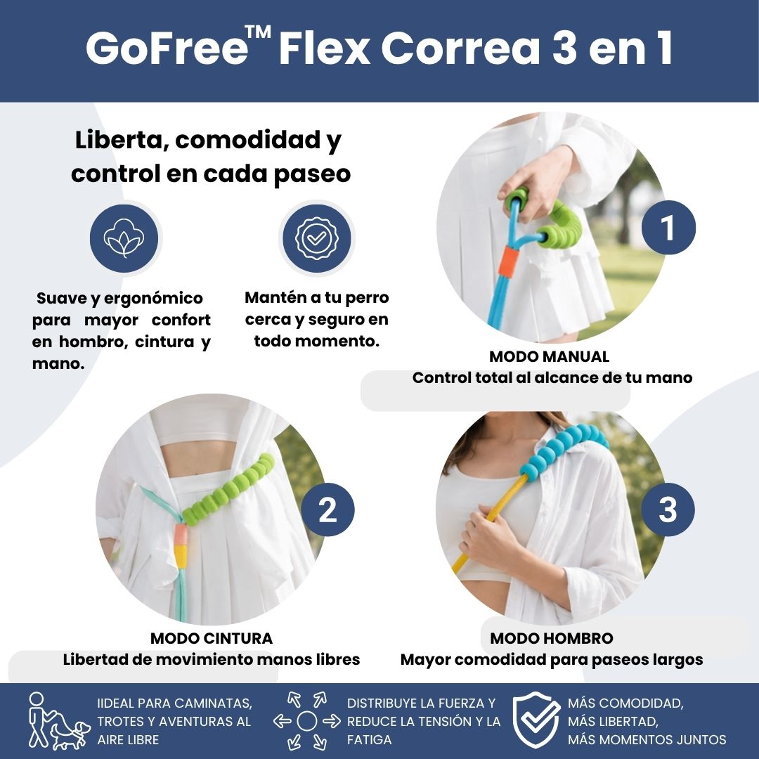 GoFree™ Flex - Correa Sistema de Uso 3 en 1