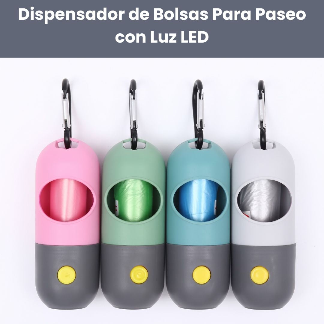 Dispensador de Bolsas con Linterna LED