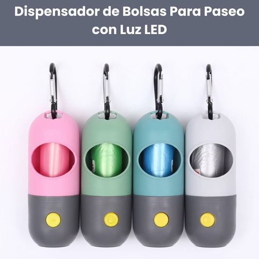 Dispensador de Bolsas con Linterna LED