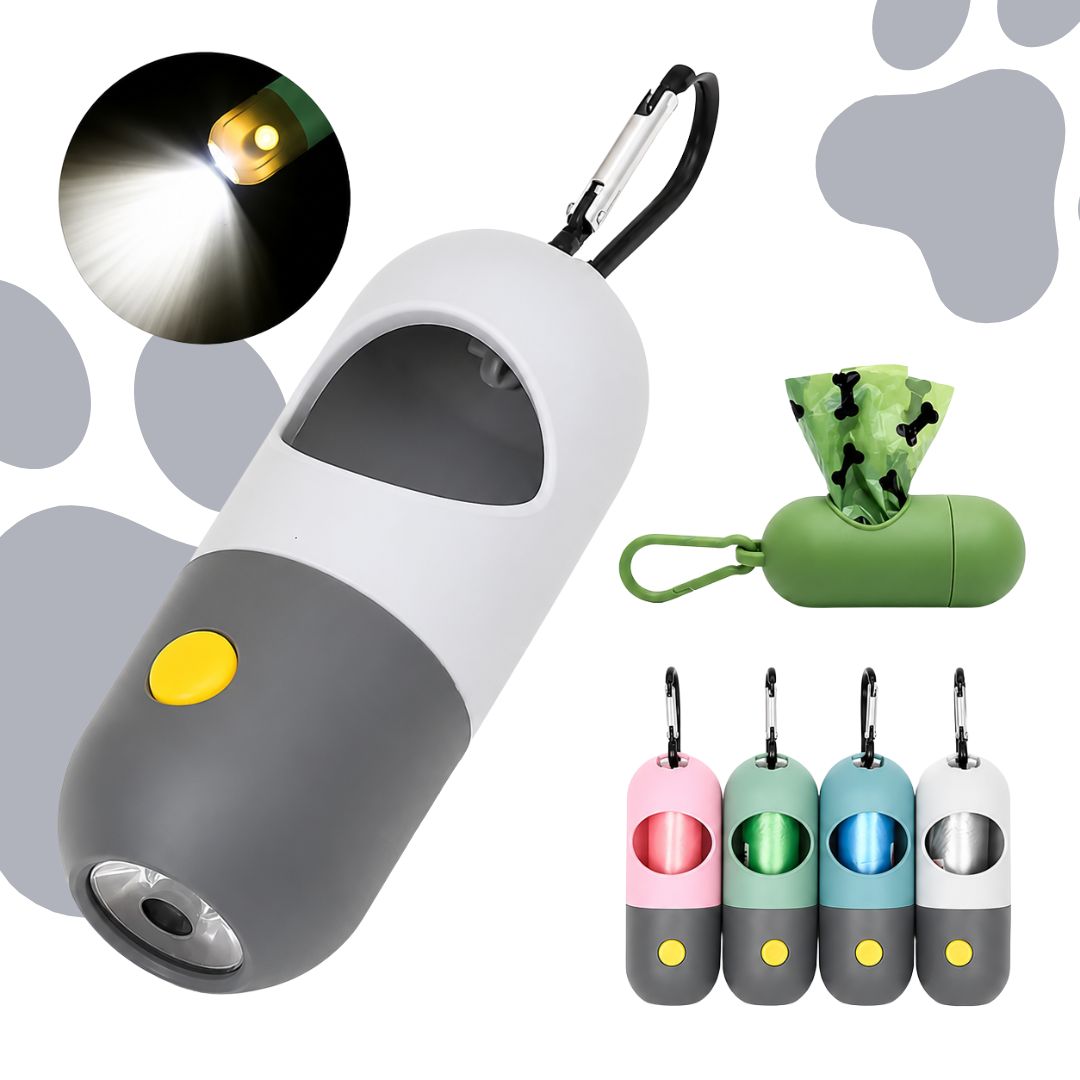 Dispensador de Bolsas con Linterna LED