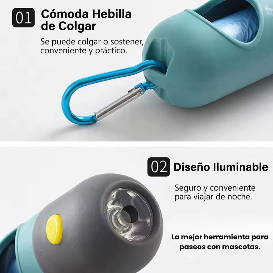 Dispensador de Bolsas con Linterna LED