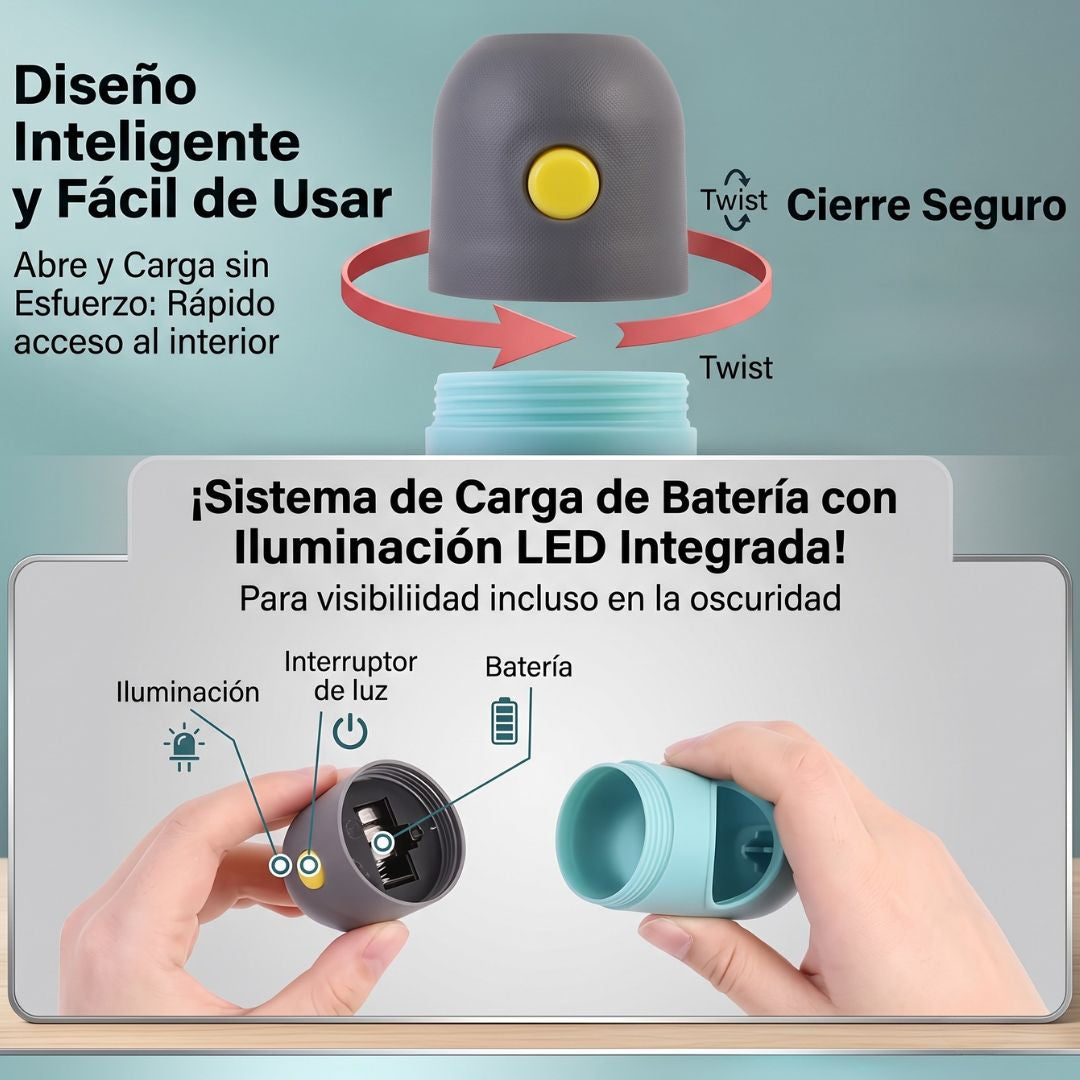 Dispensador de Bolsas con Linterna LED